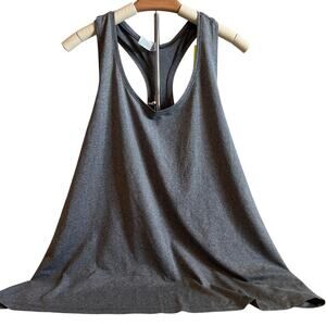 All in Motion Women's Heathered Gray Essential Racerback Tank Top - 3X - NWT